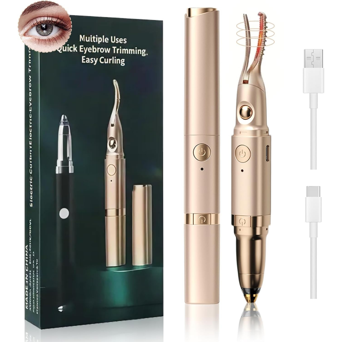 Rizador de Pestañas 2 en 1