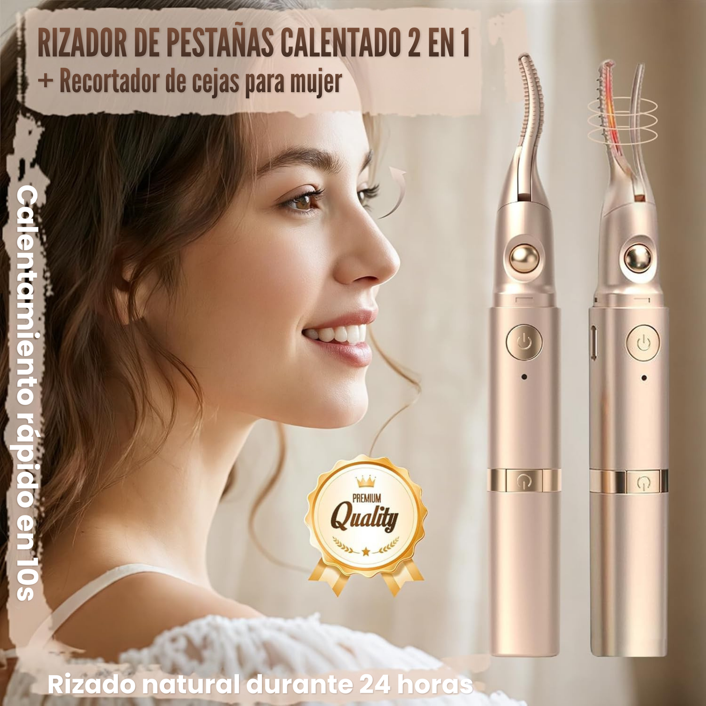 Rizador de Pestañas 2 en 1
